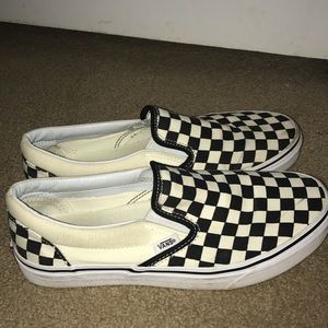 Black and white checkered vans